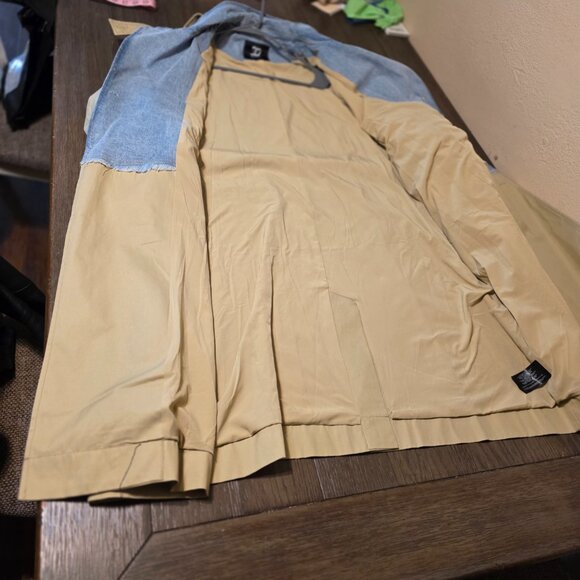 Do by Dee Ocleppo Julia Mixed Media Trench Coat NWT XL- All buttons removed - Picture 16 of 16